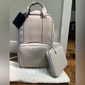Monos Metro Backpack in Vegan Leather - Ivory